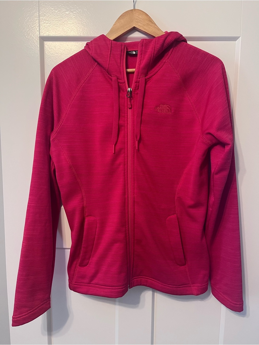 The North Face Raspberry Hooded Full-Zip Fleece Jacket